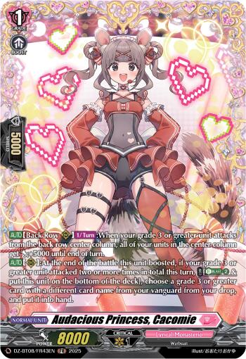 Audacious Princess, Cacomie (DZ-BT08/FR43EN) [DZ-BT08: Knights 0f Rebirth] | Pegasus Games WI