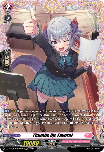 Thumbs Up, Favoral (DZ-BT08/FR45EN) [Knights 0f Rebirth] | Pegasus Games WI