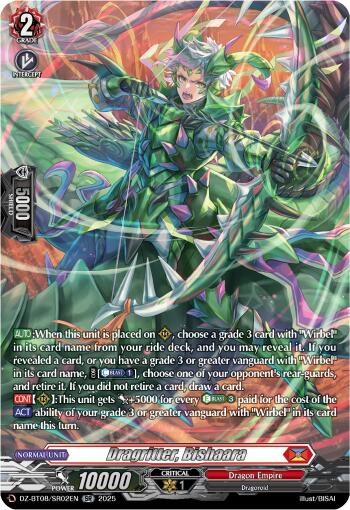 Dragritter, Bishaara (DZ-BT08/SR03EN) [DZ-BT08: Knights 0f Rebirth] | Pegasus Games WI