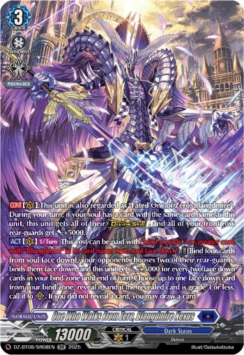 One Who Walks From Zero, Blangdmire Nexus (DZ-BT08/SR08EN) [DZ-BT08: Knights 0f Rebirth] | Pegasus Games WI