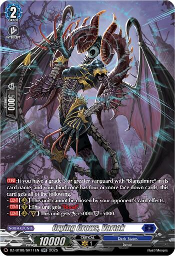 Crying Crows, Vartak (DZ-BT08/SR11EN) [DZ-BT08: Knights 0f Rebirth] | Pegasus Games WI