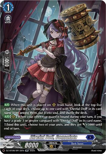 Direful Doll, Consolata (DZ-BT08/SR13EN) [DZ-BT08: Knights 0f Rebirth] | Pegasus Games WI