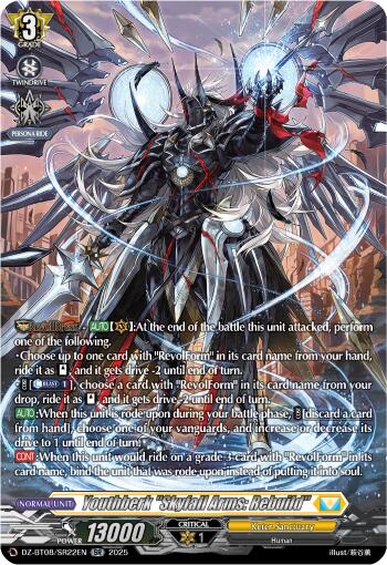 Youthberk "Skyfall Arms: Rebuild" (DZ-BT08/SR22EN) [DZ-BT08: Knights 0f Rebirth] | Pegasus Games WI