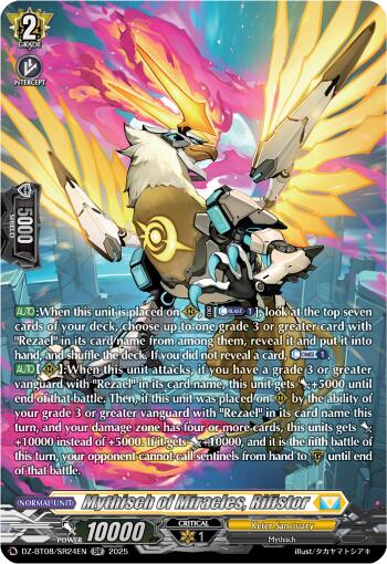 Mythisch of Miracles, Rifistor (DZ-BT08/SR24EN) [DZ-BT08: Knights 0f Rebirth] | Pegasus Games WI