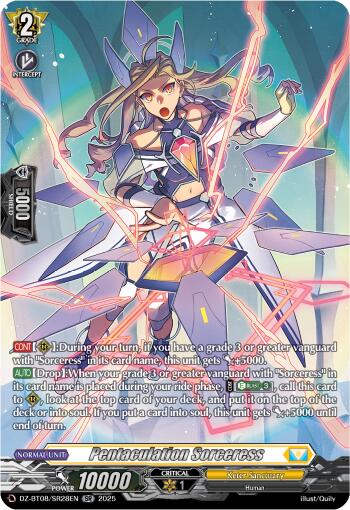 Pentaculation Sorceress (DZ-BT08/SR28EN) [DZ-BT08: Knights 0f Rebirth] | Pegasus Games WI