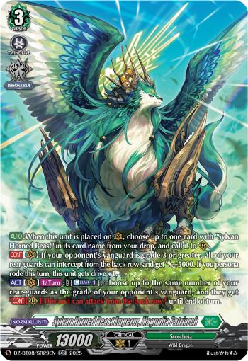 Sylvan Horned Beast Emperor, Magnolia Patriach (DZ-BT08/SR29EN) [DZ-BT08: Knights 0f Rebirth] | Pegasus Games WI