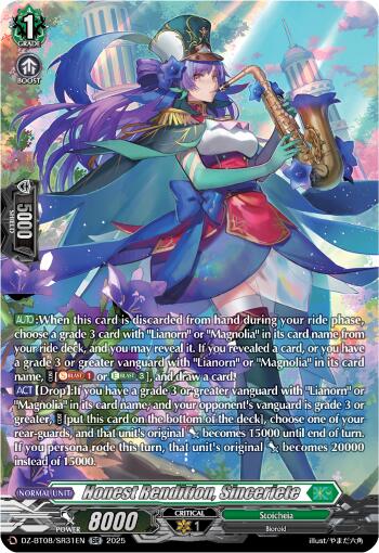 Sincere Dedication, Sinceritie (DZ-BT08/SR31EN) [DZ-BT08: Knights 0f Rebirth] | Pegasus Games WI