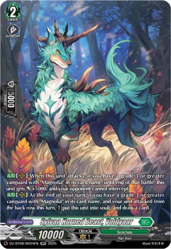 Sylvan Horned Beast, Voljaar (DZ-BT08/SR34EN) [Knights 0f Rebirth] | Pegasus Games WI