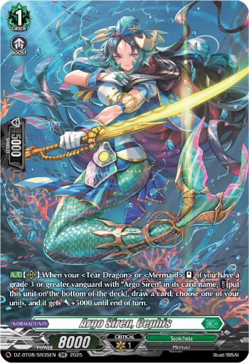 Argo Siren, Cephis (DZ-BT08/SR35EN) [DZ-BT08: Knights 0f Rebirth] | Pegasus Games WI