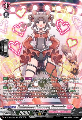 Audacious Princess, Cacomie (DZ-BT08/SR41EN) [DZ-BT08: Knights 0f Rebirth] | Pegasus Games WI