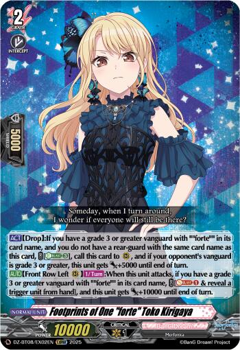 Footprints of One "forte" Toko Kirigaya (EXRRR) (DZ-BT08/EX02EN) [DZ-BT08: Knights 0f Rebirth] | Pegasus Games WI