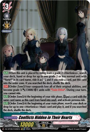 Conflicts Hidden in Their Hearts (EXRRR) (DZ-BT08/EX06EN) [DZ-BT08: Knights 0f Rebirth] | Pegasus Games WI