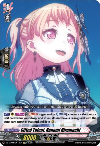 Gifted Talent, Nanami Hiromachi (DZ-BT08/EX13EN) [DZ-BT08: Knights 0f Rebirth] | Pegasus Games WI