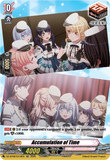Accumulation of Time (DZ-BT08/EX18EN) [DZ-BT08: Knights 0f Rebirth] | Pegasus Games WI