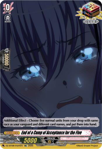 End of a Camp of Acceptance for the Five (DZ-BT08/EX24EN) [DZ-BT08: Knights 0f Rebirth] | Pegasus Games WI