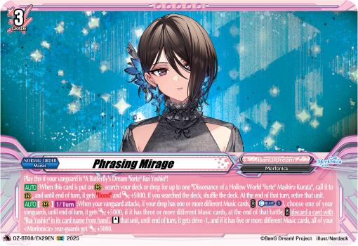Phrasing Mirage (DZ-BT08/EX29EN) [DZ-BT08: Knights 0f Rebirth] | Pegasus Games WI