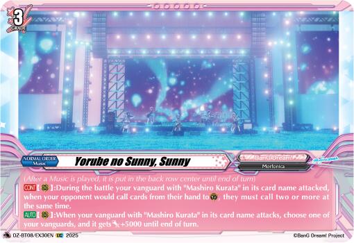 Yorube no Sunny, Sunny (DZ-BT08/EX30EN) [DZ-BT08: Knights 0f Rebirth] | Pegasus Games WI
