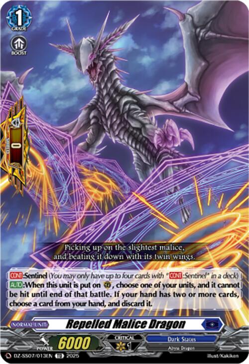 Repelled Malice Dragon (DZ-SS07/013EN) [DZ-SS07: Master Deckset -Michiru Hazama-] | Pegasus Games WI