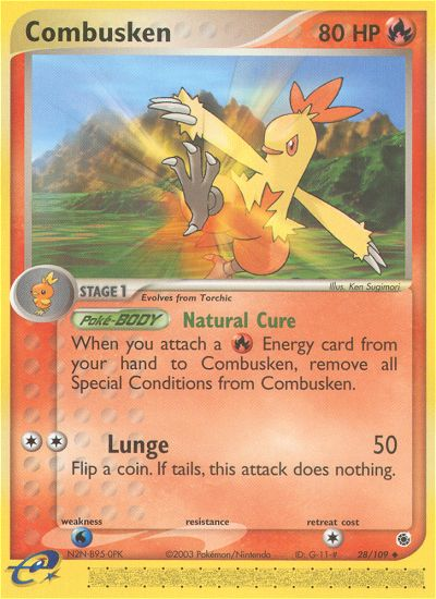 Combusken (28/109) [EX: Ruby & Sapphire] | Pegasus Games WI