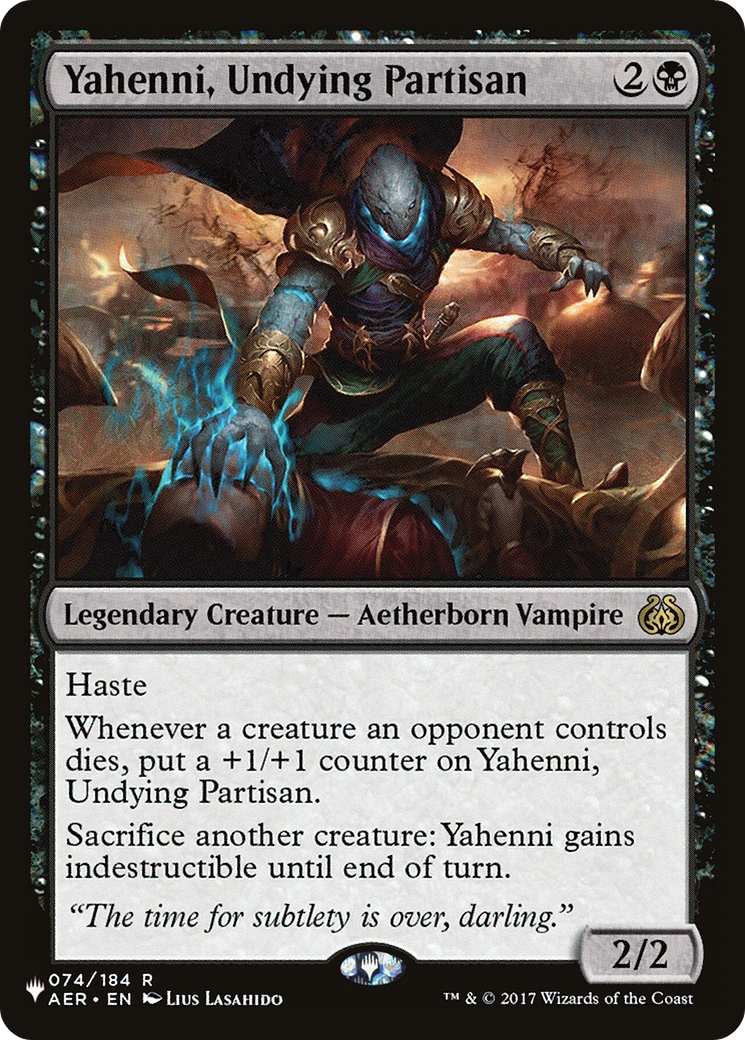 Yahenni, Undying Partisan [The List] | Pegasus Games WI