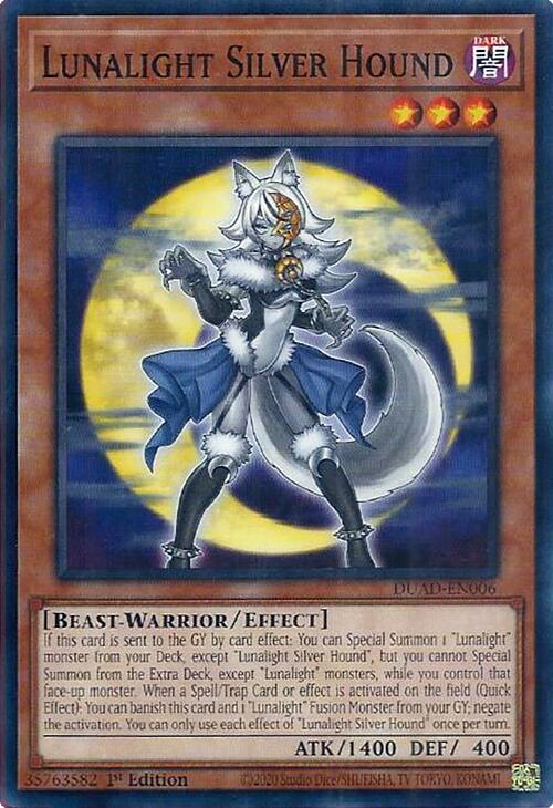 Lunalight Silver Hound [DUAD-EN006] Common | Pegasus Games WI