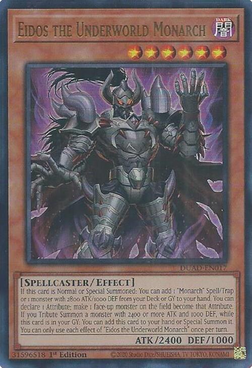 Eidos the Underworld Monarch [DUAD-EN017] Ultra Rare | Pegasus Games WI