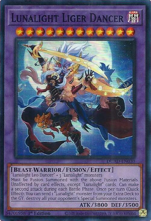 Lunalight Liger Dancer [DUAD-EN030] Super Rare | Pegasus Games WI