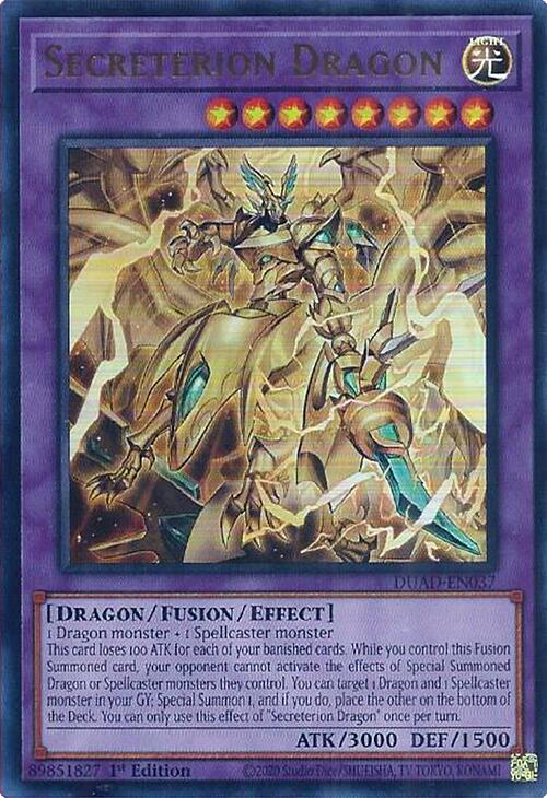 Secreterion Dragon [DUAD-EN037] Ultra Rare | Pegasus Games WI