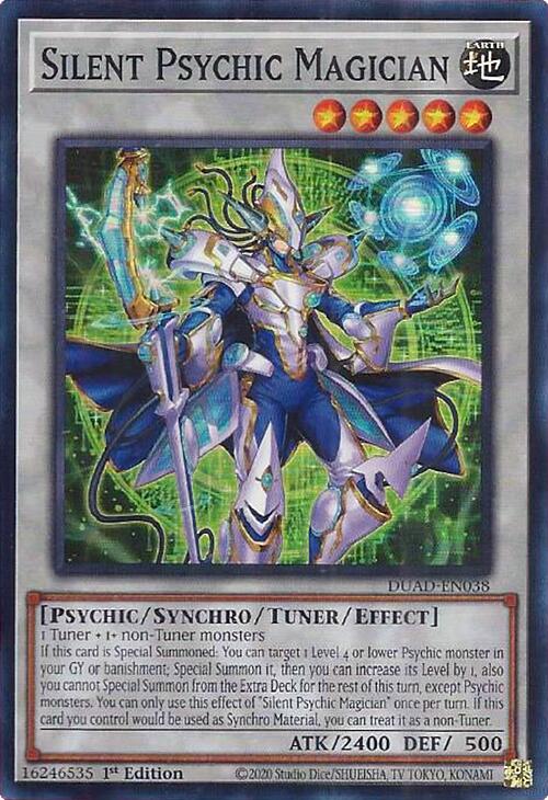 Silent Psychic Magician [DUAD-EN038] Super Rare | Pegasus Games WI