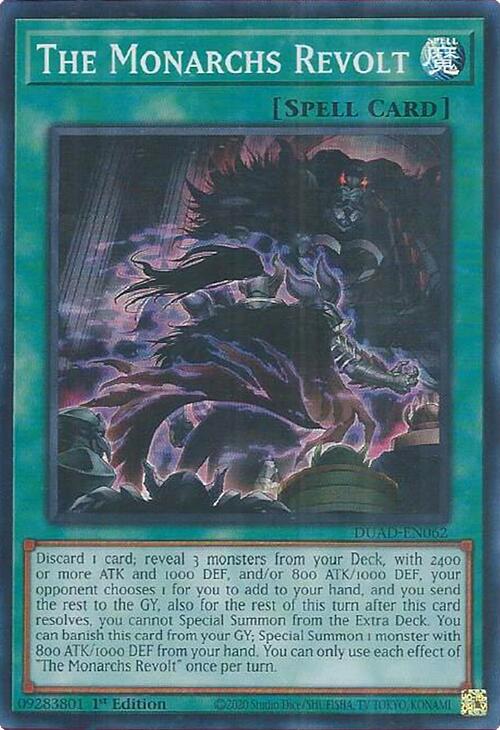 The Monarchs Revolt [DUAD-EN062] Super Rare | Pegasus Games WI