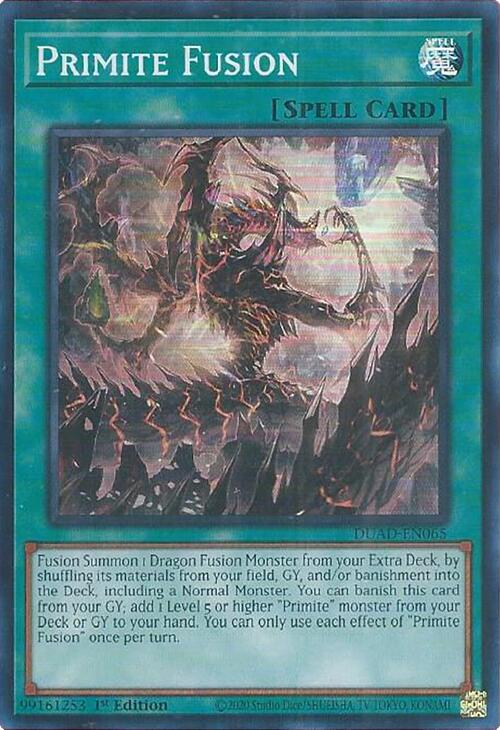 Primite Fusion [DUAD-EN065] Super Rare | Pegasus Games WI