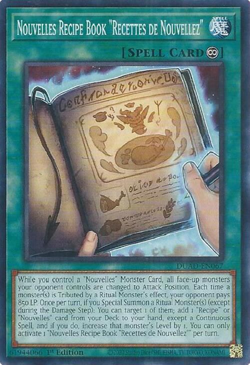Nouvelles Recipe Book "Recettes de Nouvellez" [DUAD-EN067] Common | Pegasus Games WI