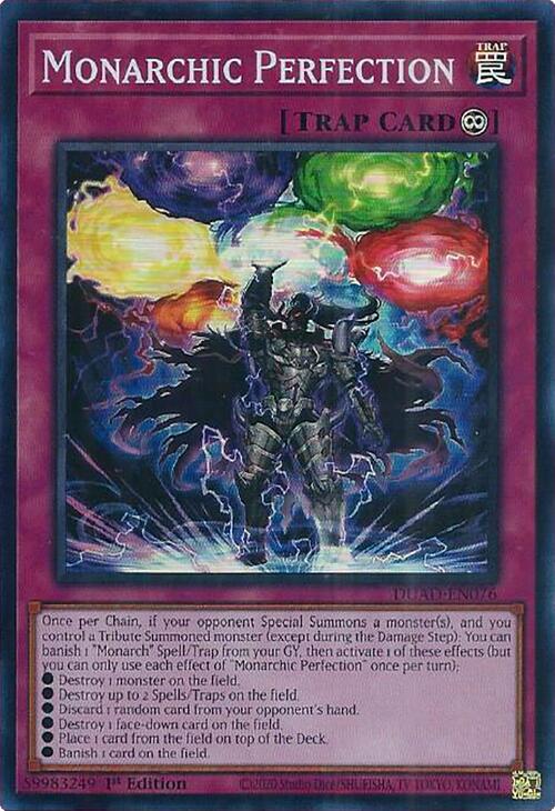 Monarchic Perfection [DUAD-EN076] Super Rare | Pegasus Games WI