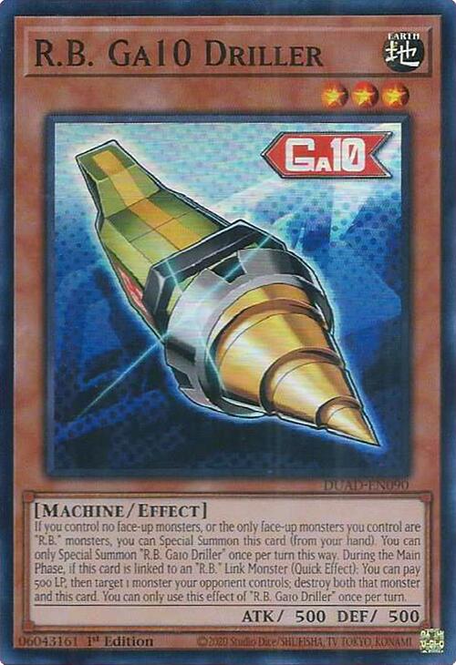 R.B. Ga10 Driller [DUAD-EN090] Super Rare | Pegasus Games WI