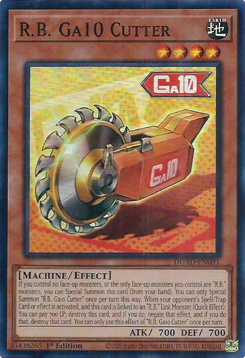 R.B. Ga10 Cutter [DUAD-EN091] Super Rare | Pegasus Games WI