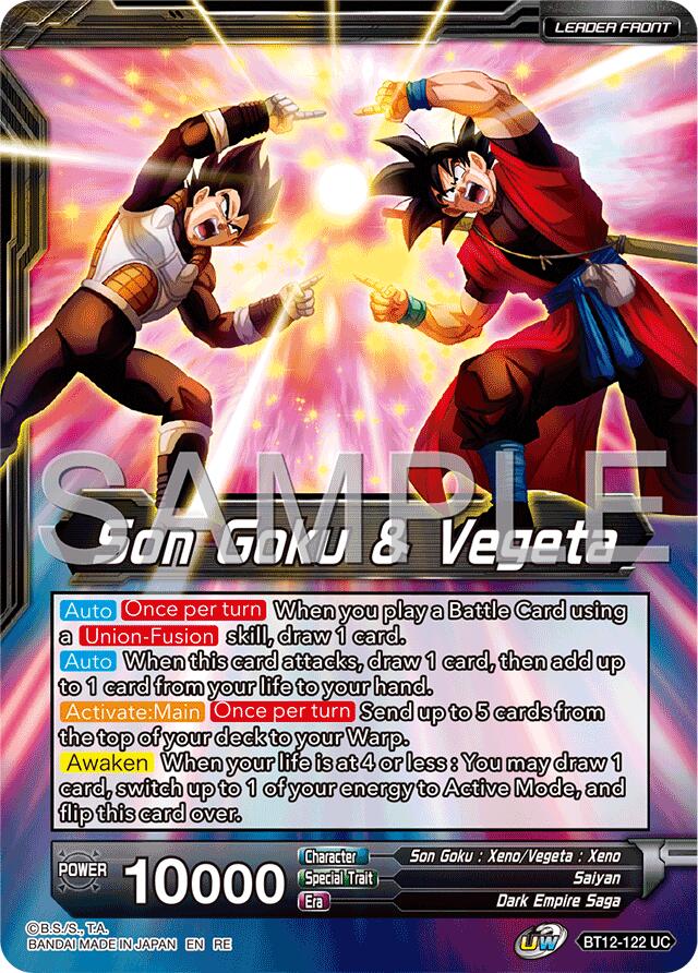 Son Goku & Vegeta // Gogeta, Fateful Fusion (Reprint) (BT12-122) [Premium Anniversary Box 2025] | Pegasus Games WI