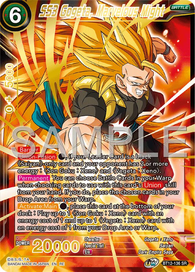 SS3 Gogeta, Marvelous Might (Reprint) (BT12-136) [Premium Anniversary Box 2025] | Pegasus Games WI