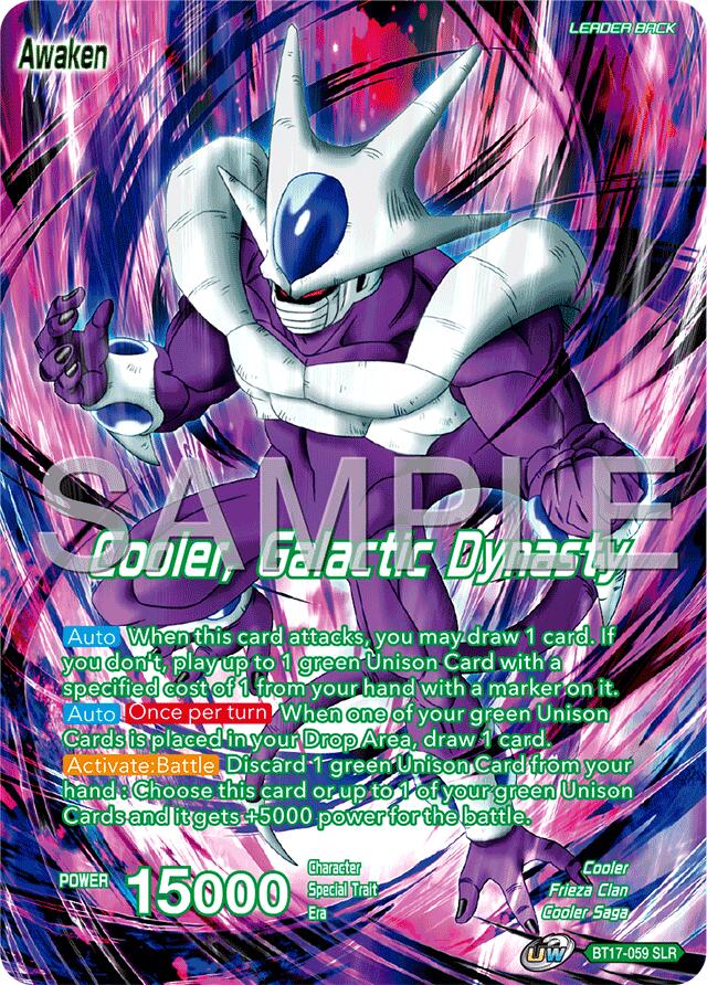 Cooler // Cooler, Galactic Dynasty (Reprint) (BT17-059) [Premium Anniversary Box 2025] | Pegasus Games WI