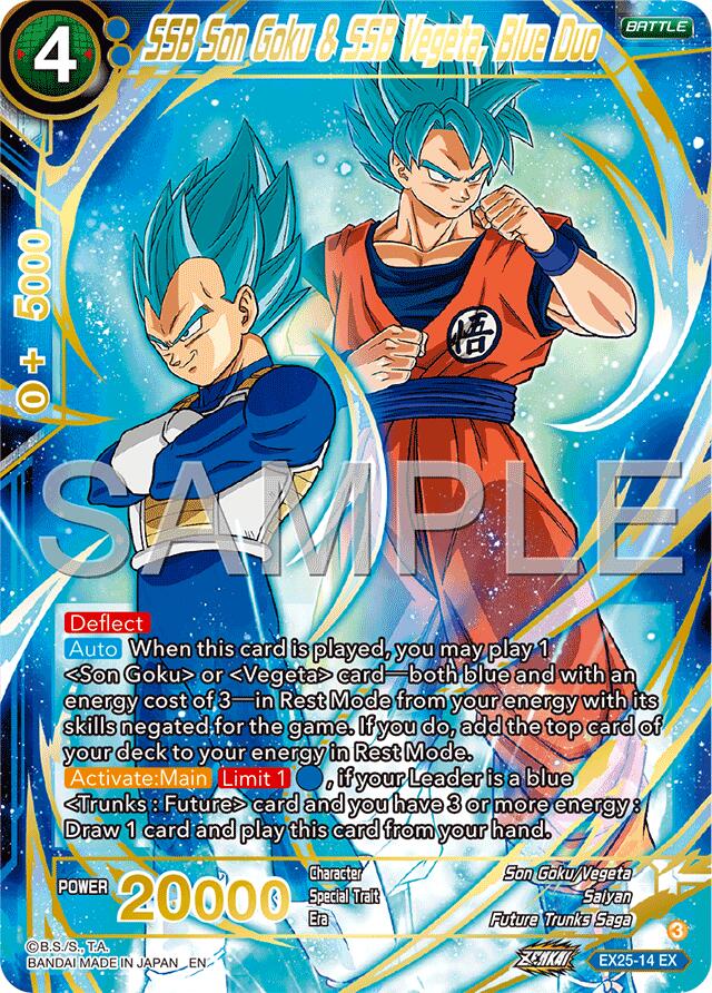 SSB Son Goku & SSB Vegeta, Blue Duo (EX25-14) [Premium Anniversary Box 2025] | Pegasus Games WI