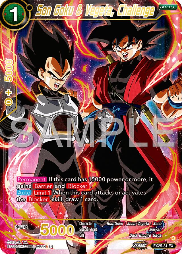 Son Goku & Vegeta, Challenge (EX25-31) [Premium Anniversary Box 2025] | Pegasus Games WI