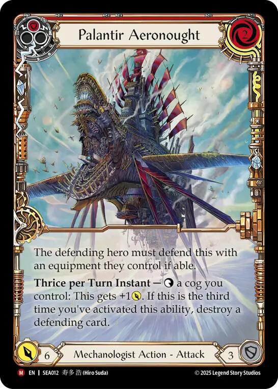 Palantir Aeronought (Extended Art) [SEA012] (High Seas)  Rainbow Foil | Pegasus Games WI