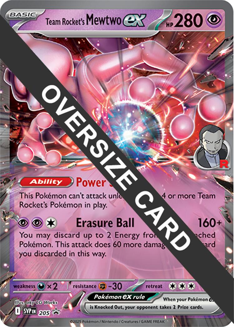 Team Rocket's Mewtwo ex (205) (Jumbo Card) [Scarlet & Violet: Black Star Promos] | Pegasus Games WI