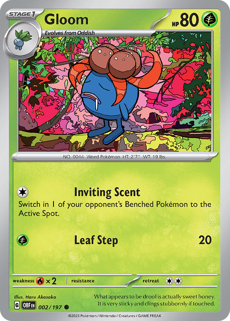 Gloom (002/197) [Scarlet & Violet: Obsidian Flames] | Pegasus Games WI