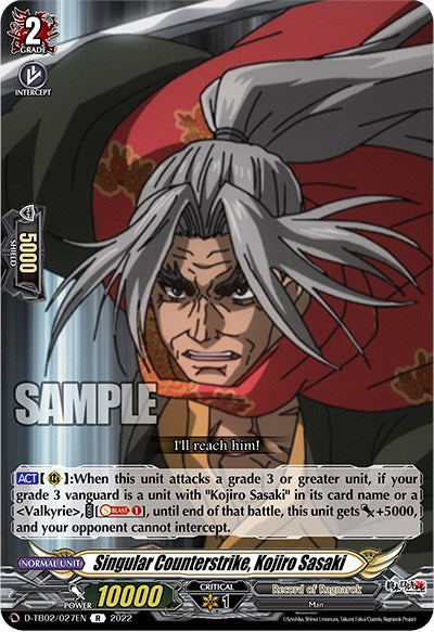 Singular Counterstrike, Kojiro Sasaki (D-TB02/027EN) [Record of Ragnarok] | Pegasus Games WI