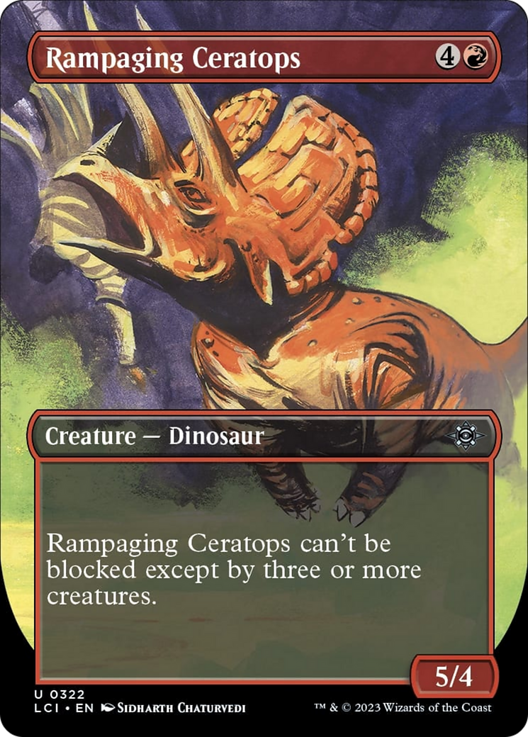 Rampaging Ceratops (Borderless) [The Lost Caverns of Ixalan] | Pegasus Games WI