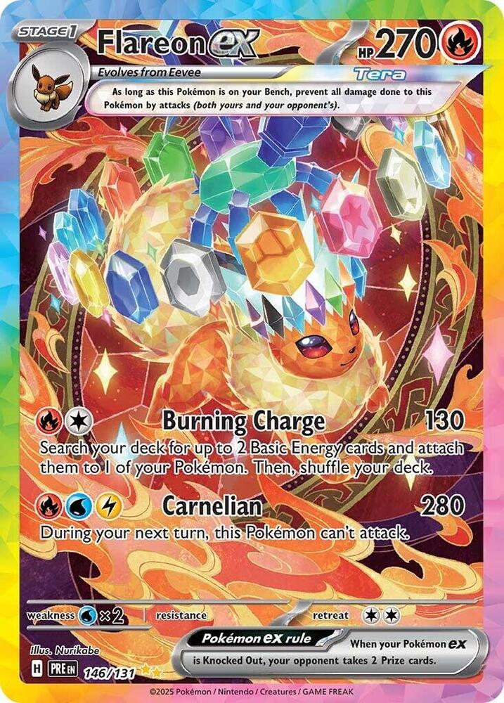 Flareon ex (146/131) [Scarlet & Violet: Prismatic Evolutions] | Pegasus Games WI