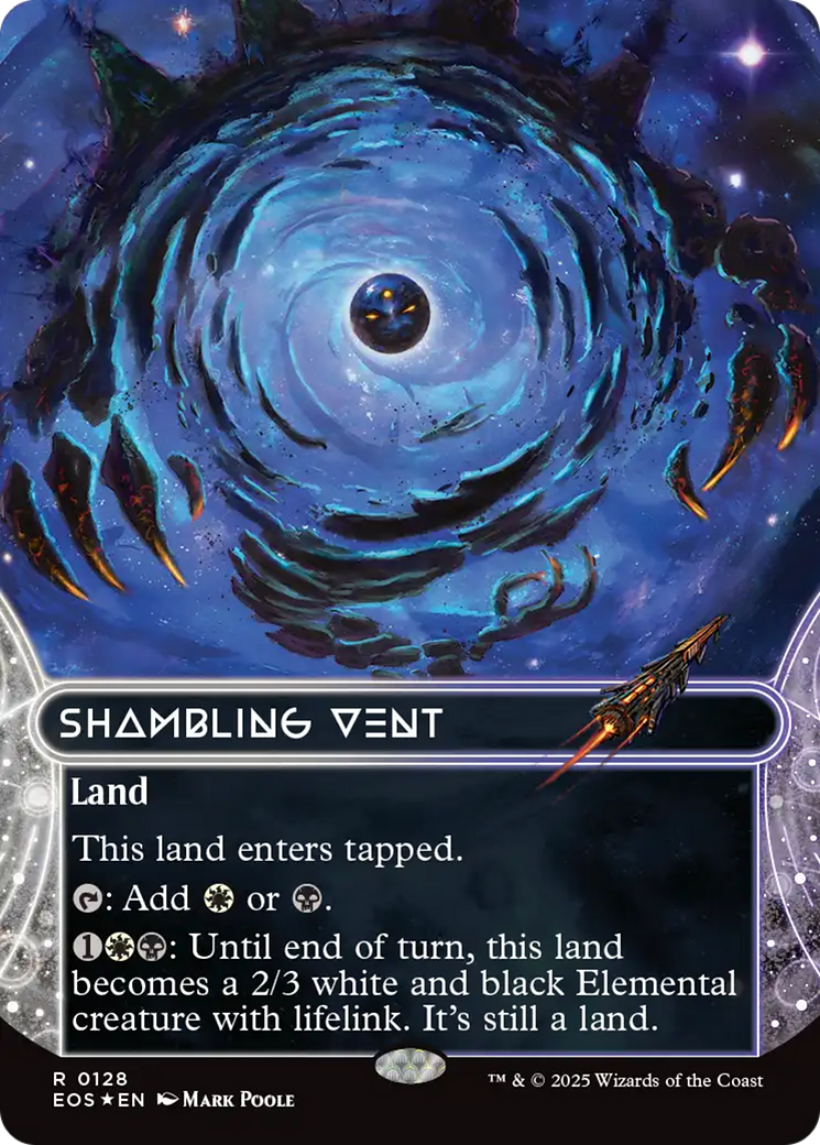 Shambling Vent (0128) (Borderless) (Galaxy Foil) [Edge of Eternities: Stellar Sights] | Pegasus Games WI