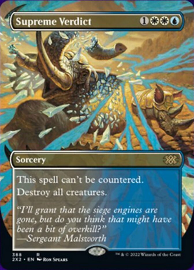 Supreme Verdict (Borderless Alternate Art) [Double Masters 2022] | Pegasus Games WI