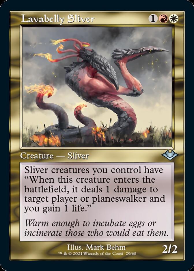 Lavabelly Sliver (Retro Foil Etched) [Modern Horizons] | Pegasus Games WI
