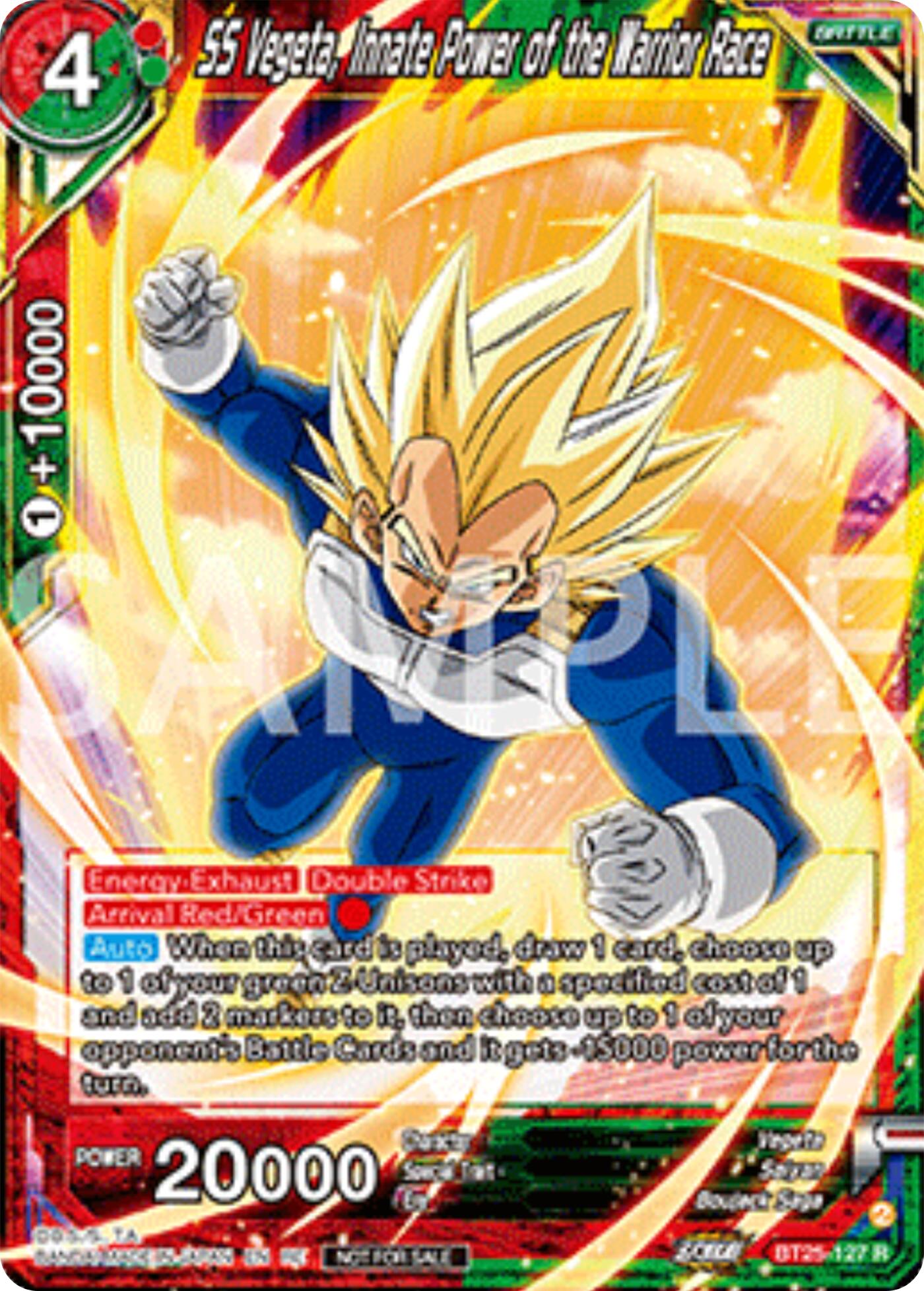 SS Vegeta, Innate Power of the Warrior Race (Deluxe Pack 2025 Vol.2) (BT25-127) [Promotion Cards] | Pegasus Games WI